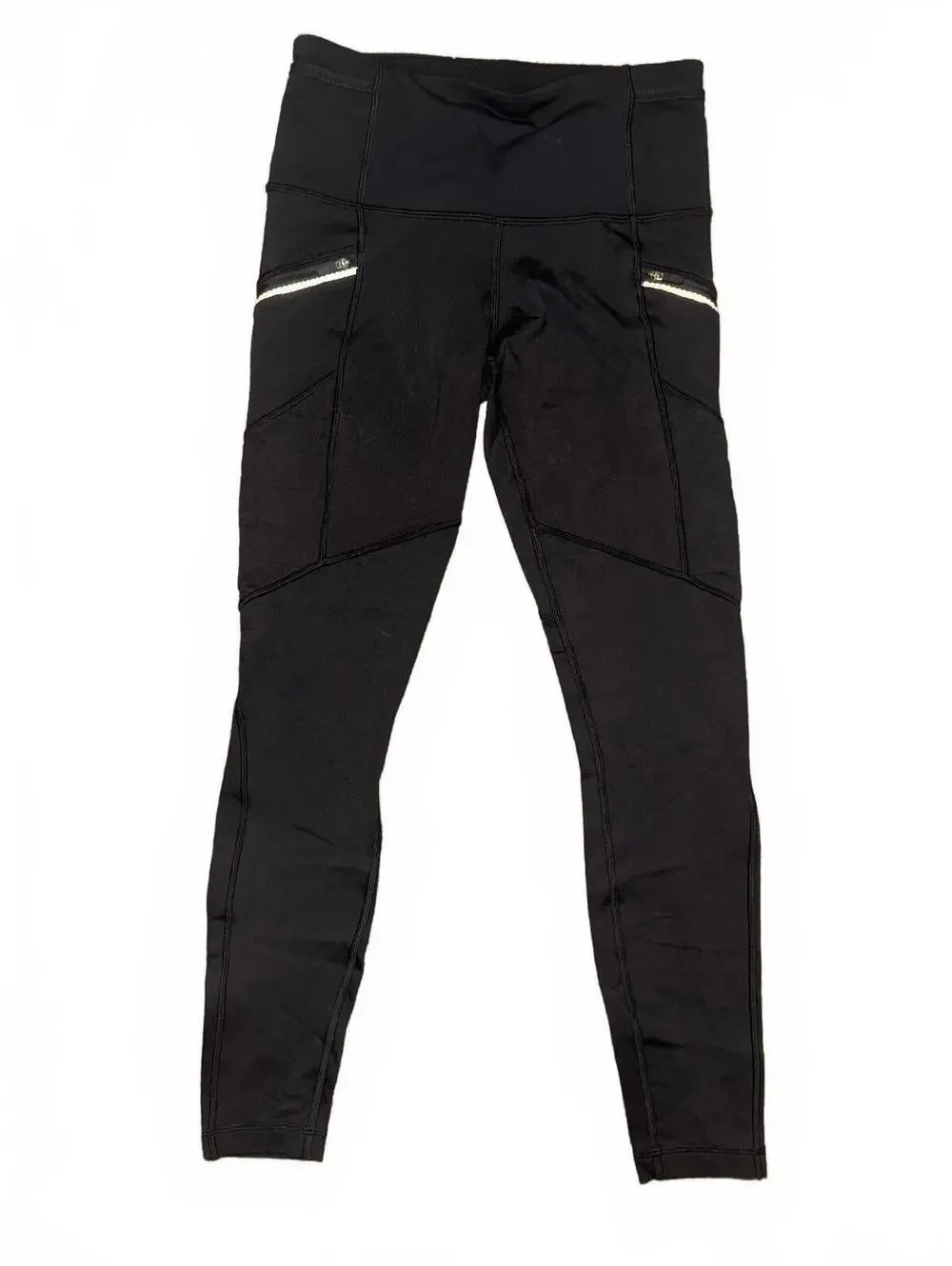 Women’s Lululemon black utility leggings with pockets size 6